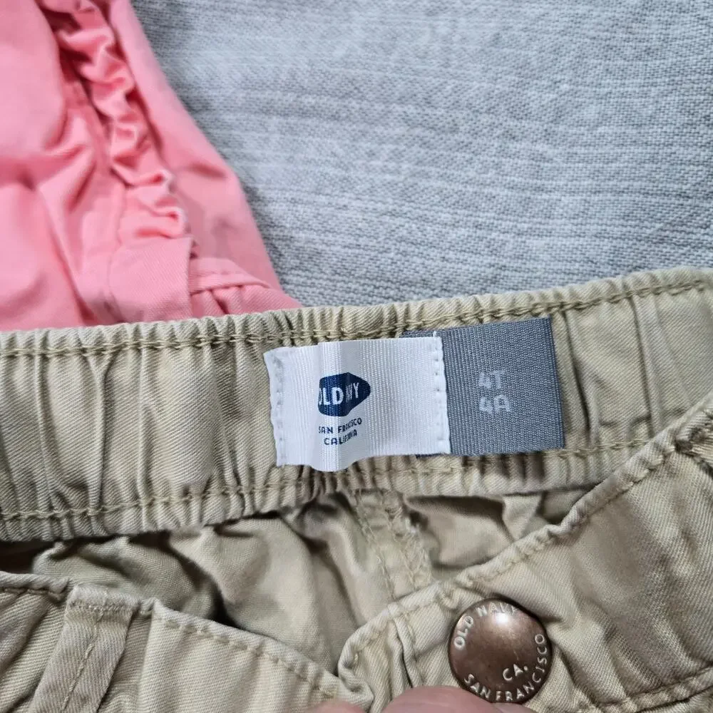 Girls 4T Summer Shorts Bundle 5 PC. Old Navy Carters Gymboree Strawberry NWT EUC